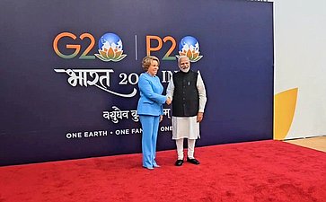 Председатель Совета Федерации Валентина Матвиенко встретилась с Премьер-министром Индии Нарендрой Моди