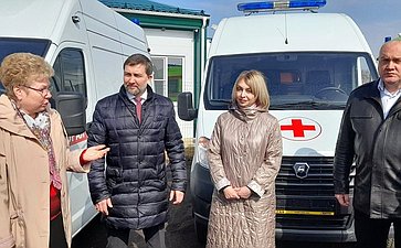 Ольга Бас посетила станцию скорой помощи, возводимую в Ровеньках ЛНР