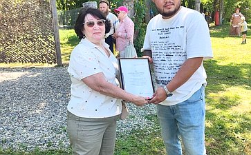 Людмила Талабаева встретилась с казаками в Надеждинском муниципальном округе Приморского края