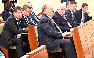 Российские законодатели в рамках визита провели встречу с Председателем Центральной избирательной комиссии Беларуси Игорем Карпенко
