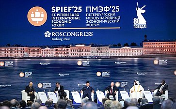 Пленарное заседание XXVIII Петербургского международного экономического форума (Фото Росконгресс)