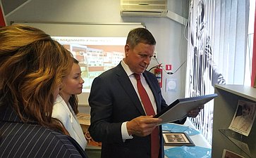 Андрей Епишин принял участие в открытии Памятного знака Герою Советского Союза Сергею Ушакову