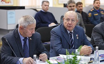 Заседание Комитета по обороне и безопасности на базе Всероссийского центра мониторинга и прогнозирования чрезвычайных ситуаций Дидигов Чекалин