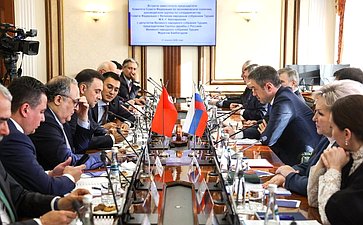 Встреча руководителя группы по сотрудничеству Совета Федерации с Великим национальным собранием Турции Мурата Хапсирокова с председателем Группы дружбы с Россией Великого национального собрания Турции