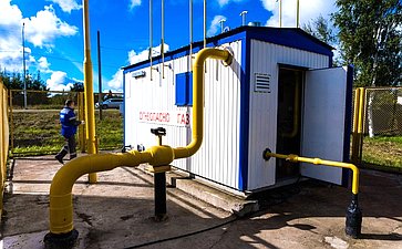 В деревне Мегрега Олонецкого района Республики Карелия в рамках социальной программы догазификации проведен газ до земельных участков жителей
