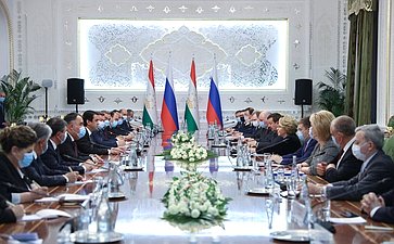 24–25 февраля 2022 года. Официальный визит в Республику Таджикистан делегации Совета Федерации во главе с Председателем В.Матвиенко
