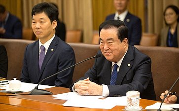 Встреча Председателя Совета Федерации В. Матвиенко с Председателем Национального собрания Республики Корея Мун Хи Саном