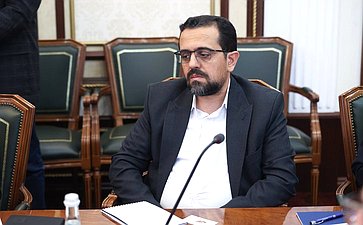 Встреча заместителя Председателя Совета Федерации Константина Косачева с руководителем Организации Гостелерадио Исламской Республики Иран Пейманом Джебели