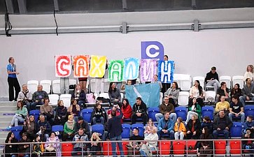 Андрей Хапочкин принял участие в церемонии открытия Всероссийских соревнований по лёгкой атлетике среди юношей и девушек — первом спортивном событии в новом легкоатлетическом манеже