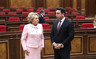 Встреча Председателя Совета Федерации Валентины Матвиенко с Председателем Национального Собрания Республики Армения Аленом Симоняном