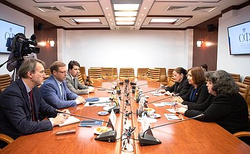 Встреча К. Косачева с заместителем Председателя Национальной ассамблеи народной власти Республики Куба Аной Марией Мари Мачадо
