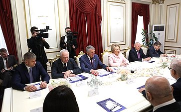 Встреча делегации Совета Федерации с Председателем Национального Собрания Республики Армения Аленом Симоняном