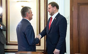 Встреча заместителя Председателя СФ Константина Косачева с Президентом Приднестровской Молдавской Республики