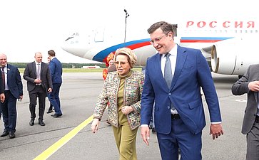 Валентина Матвиенко прибыла в Нижний Новгород для участия в мероприятиях XII Форума регионов России и Беларуси