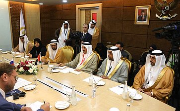 Встреча Председателя Совета Федерации Валентины Матвиенко с Председателем Федерального национального совета Объединенных Арабских Эмиратов Сакром Гобашем