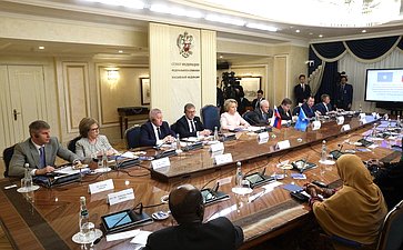 Валентина Матвиенко провела встречу с Председателем Сената Федерального парламента Федеративной Республики Сомали Абди Хаши Абдуллахи
