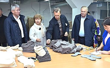 Сенаторы посетили Байкальский текстильный комбинат и ряд производителей продукции из шерсти