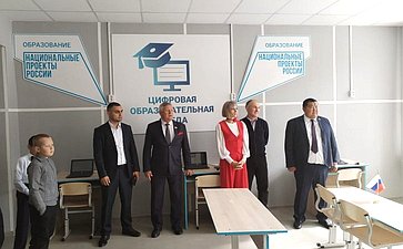 Сергей Михайлов принял участие в торжественном открытии школы после капитального ремонта в селе Тохтор Акшинского округа