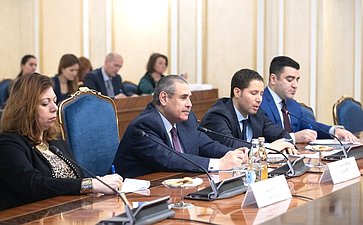 Встреча Константина Косачева с Чрезвычайным и Полномочным Послом Арабской Республики Египет в РФ Ихабом Насром
