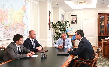 Встреча заместителя Председателя СФ Юрия Воробьева главой Федерального агентство лесного хозяйства России