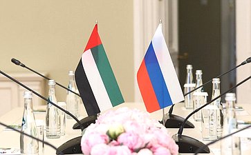 Валентина Матвиенко провела встречу с Председателем Федерального национального совета Объединенных Арабских Эмиратов Сакром Гоббашем