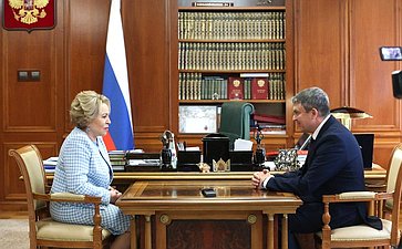 Валентина Матвиенко провела встречу с главой Луганской Народной Республики Леонидом Пасечником