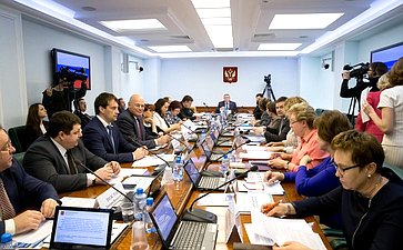 Заседание Комитета СФ по социальной политике с участием представителей власти Архангельской области