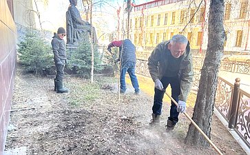 Сахамин Афанасьев принял участие во Всероссийском субботнике