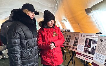 Татьяна Сахарова и Елена Дягилева в рамках региональной недели приняли участие в мероприятиях, приуроченных к 80-й годовщине Великой Победы