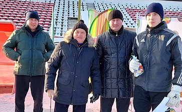 Сергей Михайлов принял участие в закрытии 16-го фестиваля зимнего футбола, который прошёл в городе Чите