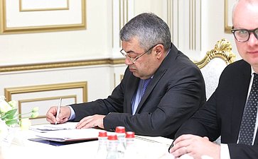Встреча делегации Совета Федерации с Председателем Национального Собрания Республики Армения Аленом Симоняном