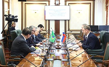 Константин Косачев провел встречу с Чрезвычайным и Полномочным Послом Федеративной Республики Бразилии в Российской Федерации