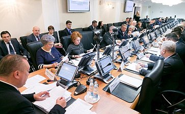Заседание Комитета Совета Федерации по Регламенту и организации парламентской деятельности