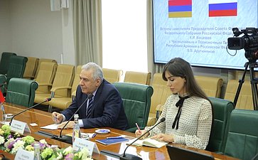 Встреча заместителя Председателя СФ Константина Косачева с Чрезвычайным и Полномочным Послом Республики Армения в РФ