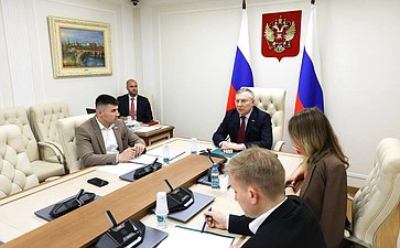 Заседание Совета Палаты молодых законодателей при Совете Федерации