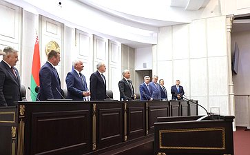 Делегация Совета Федерации во главе с заместителем Председателя СФ Юрием Воробьевым приняла участие в 68-й сессии Парламентского Собрания Союза Беларуси и России