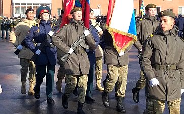 Торжественное мероприятие, посвященное вступлению в «Юнармию» юных новобранцев прошло в Иркутске
