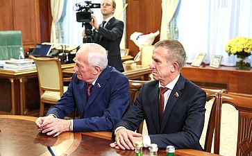 Валентина Матвиенко провела встречу с губернатором Томской области Владимиром Мазуром
