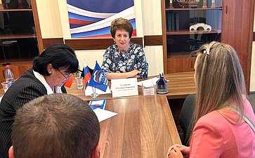 Екатерина Алтабаева в Севастополе провела личный приём граждан