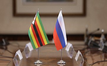 Встреча Председателя Совета Федерации Валентины Матвиенко с Председателем Национального собрания Парламента Республики Зимбабве Джейкобом Мудендой