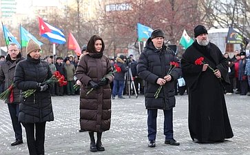 Наталья Котова приняла участие в памятных мероприятиях в Челябинске в честь 37‑й годовщины вывода советских войск из Афганистана