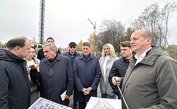 Сенаторы осмотрели площадки, отведенные под реализацию проектов комплексного развития территории и Церковь Иоанна Предтечи в Толчкове