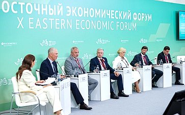 Сессия «Новые регионы России и Дальний Восток: вектор стратегического партнерства и перспективные точки роста экономики». X Восточный экономический форум