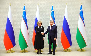 Встреча Председателя Совета Федерации с Президентом Республики Узбекистан