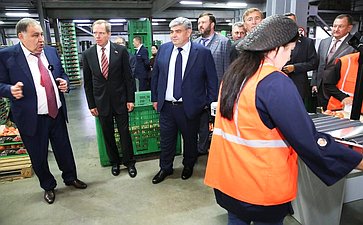 Члены Комитета СФ посетили сельскохозяйственные предприятия –тепличный комплекс и компанию, специализирующуюся на выращивании яблок