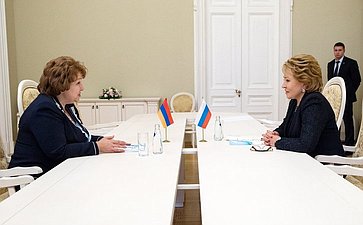 Встреча В. Матвиенко с делегацией Армении