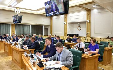 Заседание Комитета Совете Федерации по федеративному устройству, региональной политике, местному самоуправлению и делам Севера