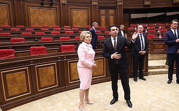 Встреча Председателя Совета Федерации Валентины Матвиенко с Председателем Национального Собрания Республики Армения Аленом Симоняном