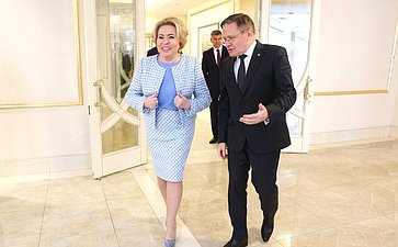 Открытие в Совете Федерации выставки «Гордость. Вдохновение. Мечта», посвященной 80-летию атомной промышленности