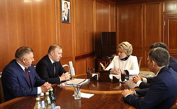Встреча Председателя СФ Валентины Матвиенко с руководством Республики Адыгея